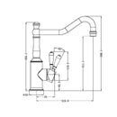 NERO YORK Kitchen Mixer Hook Spout