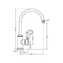 NERO YORK Kitchen Mixer Gooseneck Spout