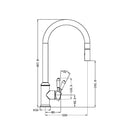 NERO YORK Pull Out Sink Mixer with Vegie Spray