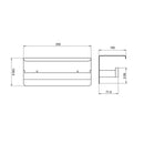 BLAZE Chrome Double Toilet Paper Holder with Cover