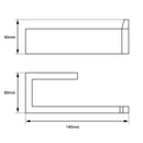 IVANO Series Chrome Toilet Paper Holder