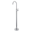Norico Pentro Round Chrome Solid Brass Freestanding Mixer