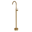 Norico Pentro Round Brushed Yellow Gold Solid Brass Freestanding Mixer