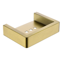 IVANO Series Square Brushed Yellow Gold Soap Dish Holder