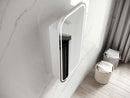 OTTI NEWPORT MATTE WHITE SOFT LED SHAVING CABINET 900MM