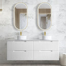 OTTI NOOSA MATTE WHITE 1500MM DOUBLE BOWL WALL HUNG VANITY