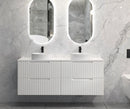 OTTI NOOSA MATTE WHITE 1500MM DOUBLE BOWL WALL HUNG VANITY