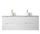 OTTI NOOSA MATTE WHITE 1500MM DOUBLE BOWL WALL HUNG VANITY