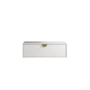 OTTI MOONLIGHT WHITE 600MM SINGLE BOWL WALL HUNG CABINET AND BASIN