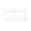 VOG Chrome Glass Shelf
