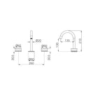 NERO Serenity Basin Set Arc Spout