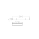 NERO PEARL SOAP DISH HOLDER 206MM CHROME