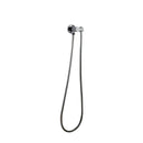 Norico Pentro Brushed Nickel Round Shower Holder Wall Connector & Hose