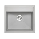 560 x 510 x 200mm Carysil Waltz 560 Single Bowl Granite Top/Flush/Under Mount Kitchen/Laundry Sink