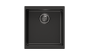 430 x 460 x 200mm Carysil Enigma 100M Single Bowl Granite Kitchen/Laundry Sink Top/Flush/Under Mount