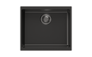 530 x 460 x 200mm Carysil Enigma 100S Single Bowl Granite Kitchen/Laundry Sink Top/Flush/Under Mount