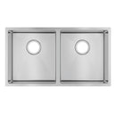 820x457x230mm 1.2mm Handmade Top/Undermount Double Bowls Kitchen Sink