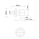 Norico Pentro Brushed Nickel Round Shower Taps Set