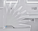 JOHNSON SUISSE LISTO BTW RIMLESS SMART TOILET SUITE W/ REMOTE CONTROL GLOSS WHITE