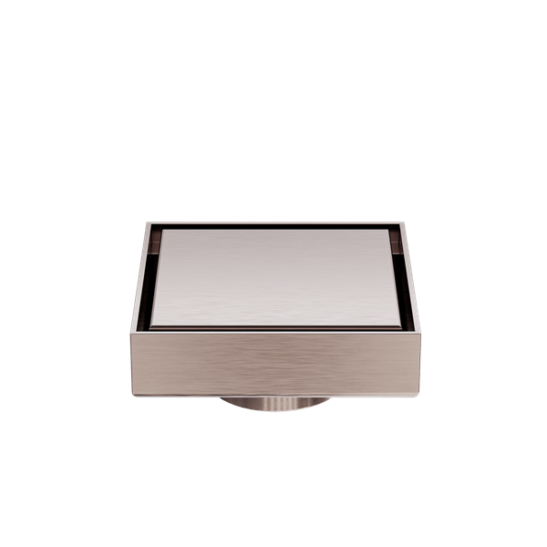 NERO 100mm Square Tile Insert Floor Waste with 50mm/80mm outlet