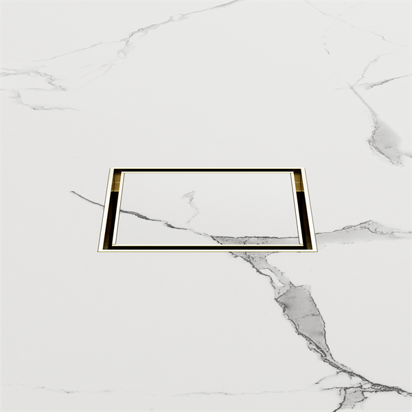 NERO 100mm Square Tile Insert Floor Waste with 50mm/80mm outlet