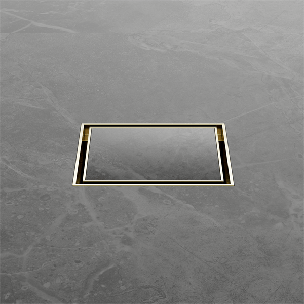 NERO 100mm Square Tile Insert Floor Waste with 50mm/80mm outlet