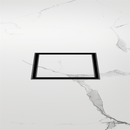 NERO 100mm Square Tile Insert Floor Waste with 50mm/80mm outlet