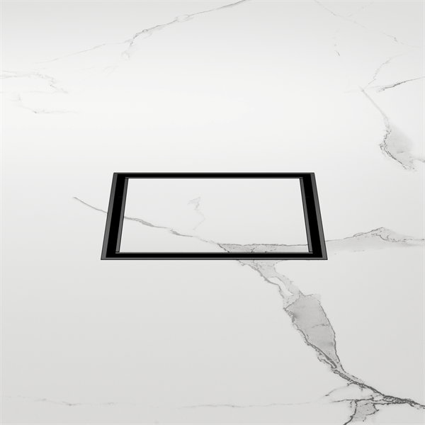 NERO 100mm Square Tile Insert Floor Waste with 50mm/80mm outlet