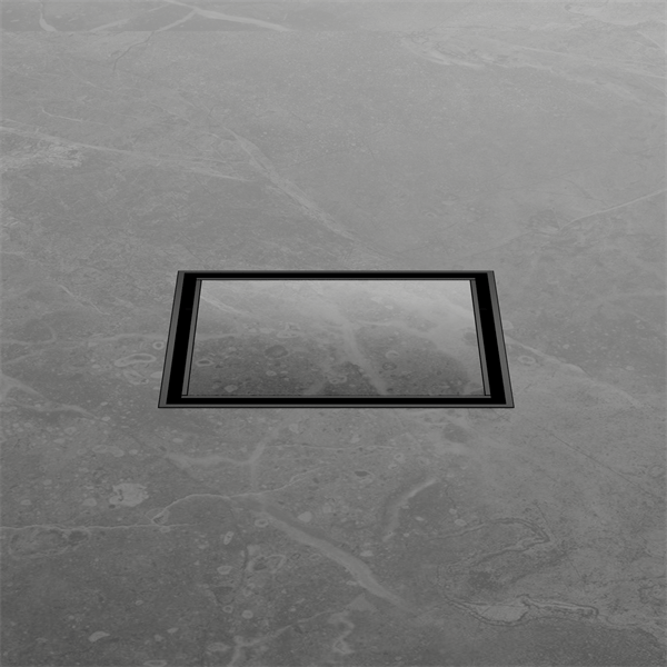 NERO 100mm Square Tile Insert Floor Waste with 50mm/80mm outlet