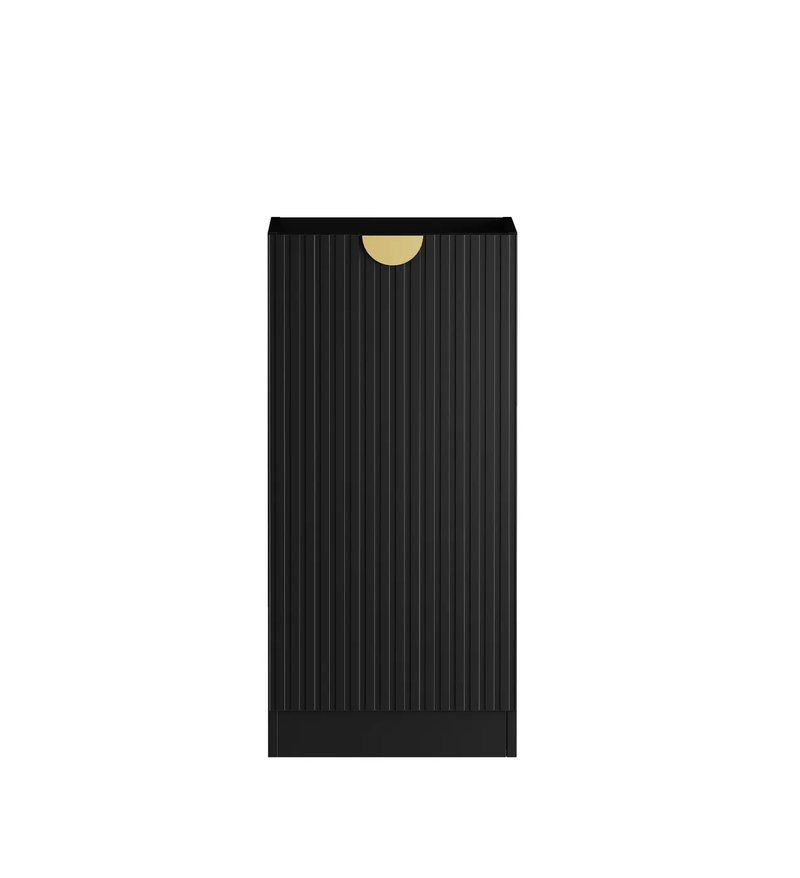 OTTI MARLO MATTE BLACK 1060MM BASE LAUNDRY CABINET WITH STONE TOP & SINK