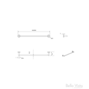 Bella Vista Mica Dusk Bronze Single Towel Rail - 800mm
