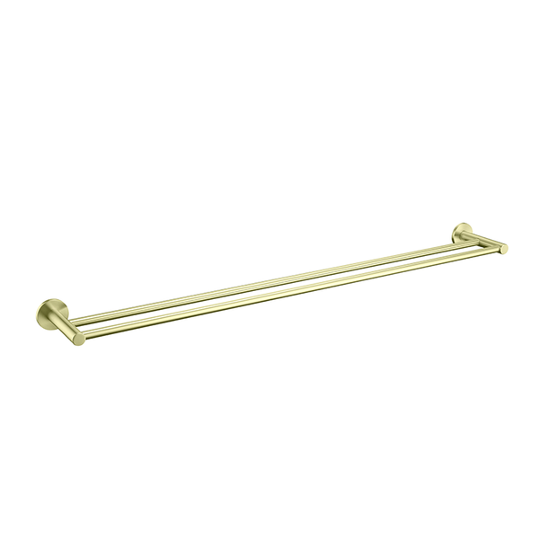 Bella Vista Mica French Gold Double Towel Rail - 800mm