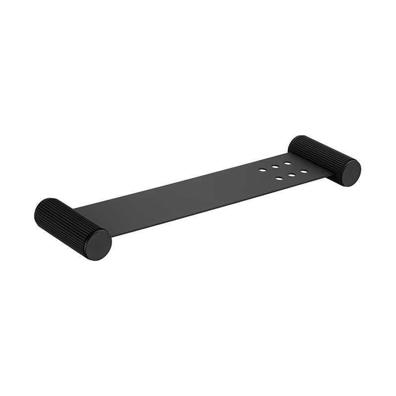Bella Vista Mica Matte Black Fluted Stainless Shelf - 400mm