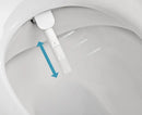 JOHNSON SUISSE LISTO BTW RIMLESS SMART TOILET SUITE W/ REMOTE CONTROL GLOSS WHITE