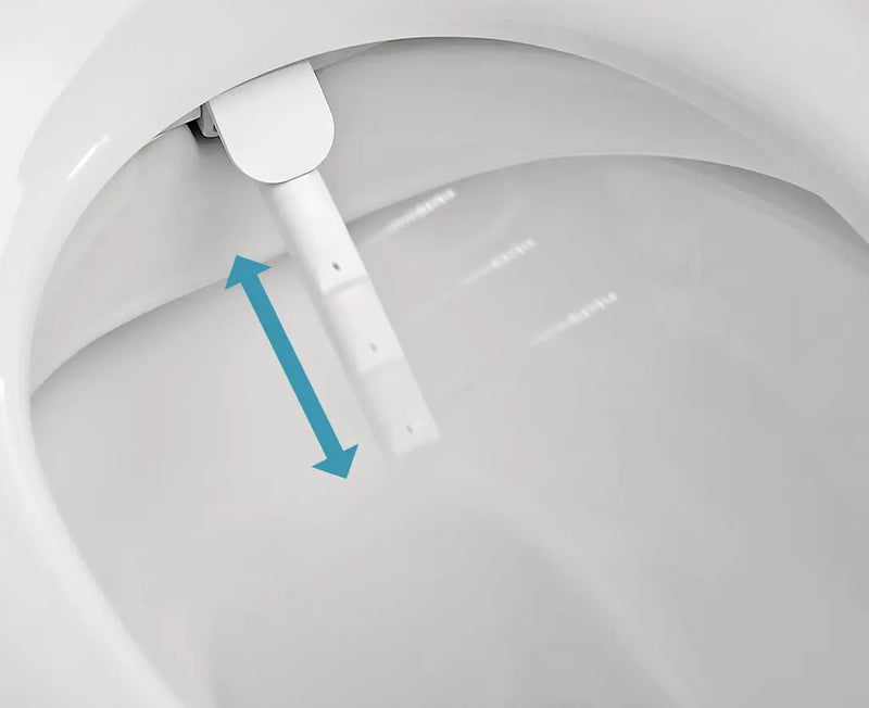 JOHNSON SUISSE LISTO BTW RIMLESS SMART TOILET SUITE W/ REMOTE CONTROL GLOSS WHITE