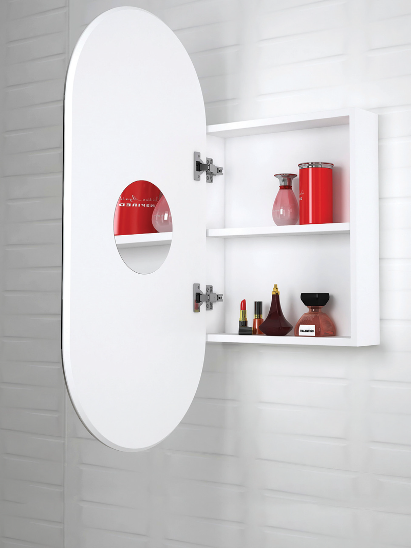 OTTI NOOSA MATTE WHITE SHAVING CABINET 900MM