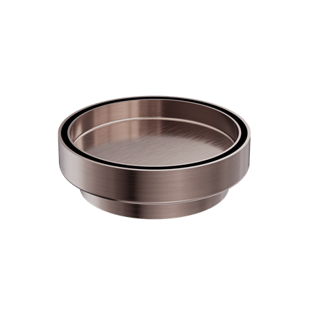 NERO 130MM ROUND TILE INSERT FLOOR WASTE 100MM OUTLET