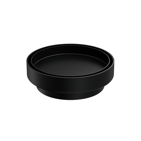NERO 130MM ROUND TILE INSERT FLOOR WASTE 100MM OUTLET