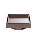 NERO 130MM Square Tile Insert Floor Waste 80/100mm Outlet