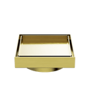 NERO 130MM Square Tile Insert Floor Waste 80/100mm Outlet