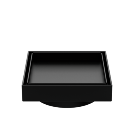 NERO 130MM Square Tile Insert Floor Waste 80/100mm Outlet