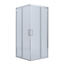 BELLA VISTA CALVI SEMI FRAMED DOUBLE DOOR SLIDING SHOWER SCREEN CHROME
