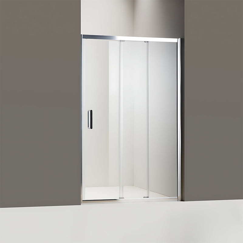 BELLA VISTA LAYLA SEMI FRAMED TRIPLE DOOR 2 SLIDING AND 1 FIXED FRONT ONLY PANEL CHROME