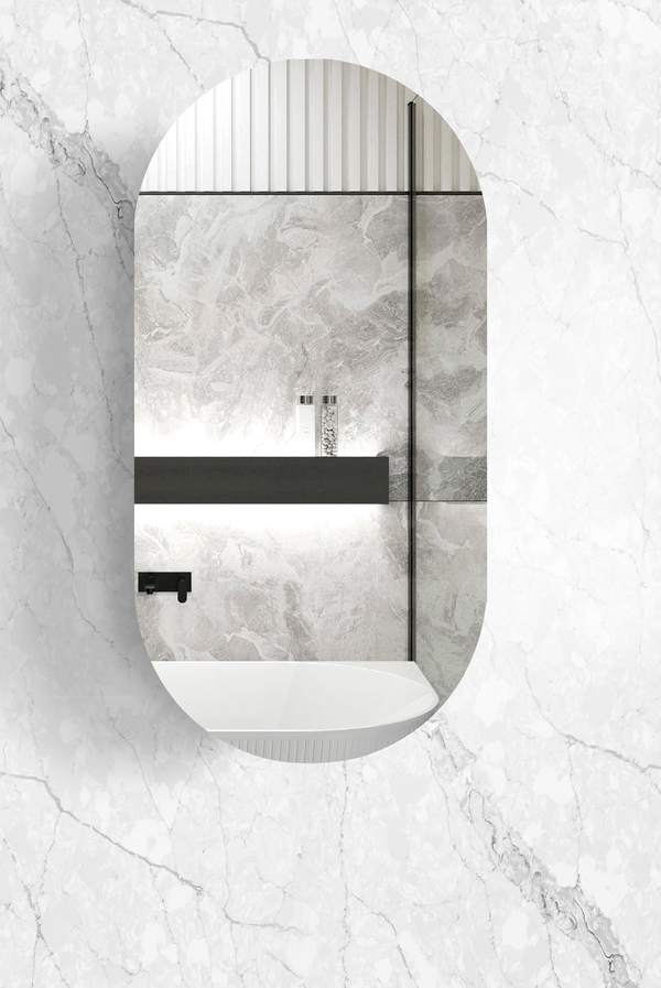 OTTI NOOSA MATTE WHITE SHAVING CABINET 900MM