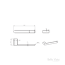 Bella Vista Beki / Supra Matte Black Hand Towel Holder