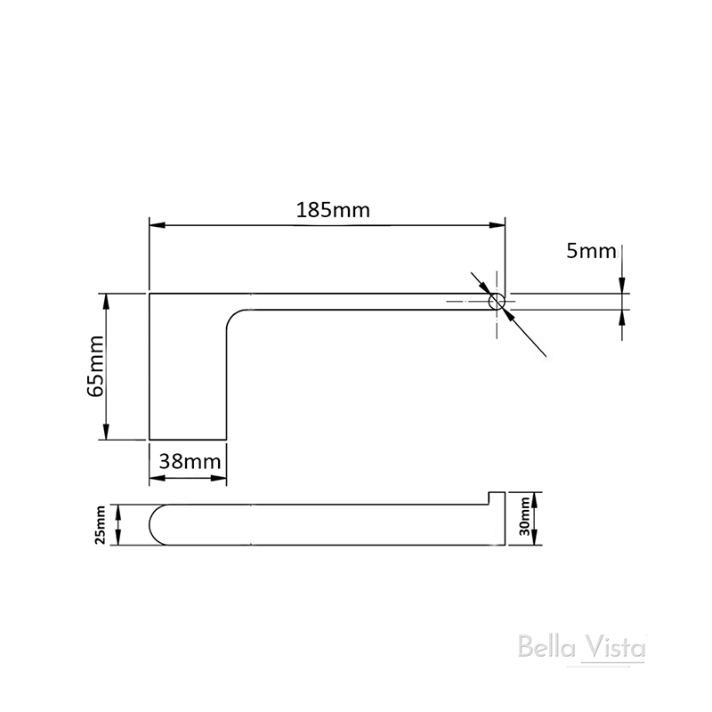 Bella Vista Beki / Supra Gun Metal Toilet Paper Holder