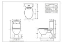 JOHNSON SUISSE CIVIC CLOSE COUPLED TOILET GLOSS WHITE