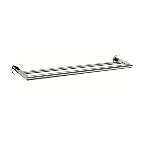 NERO DOLCE DOUBLE TOWEL RAIL CHROME (AVAILABLE IN 700MM AND 900MM)