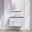 CETO FREMANTLE MATTE WHITE 900MM SINGLE BOWL WALL HUNG VANITY