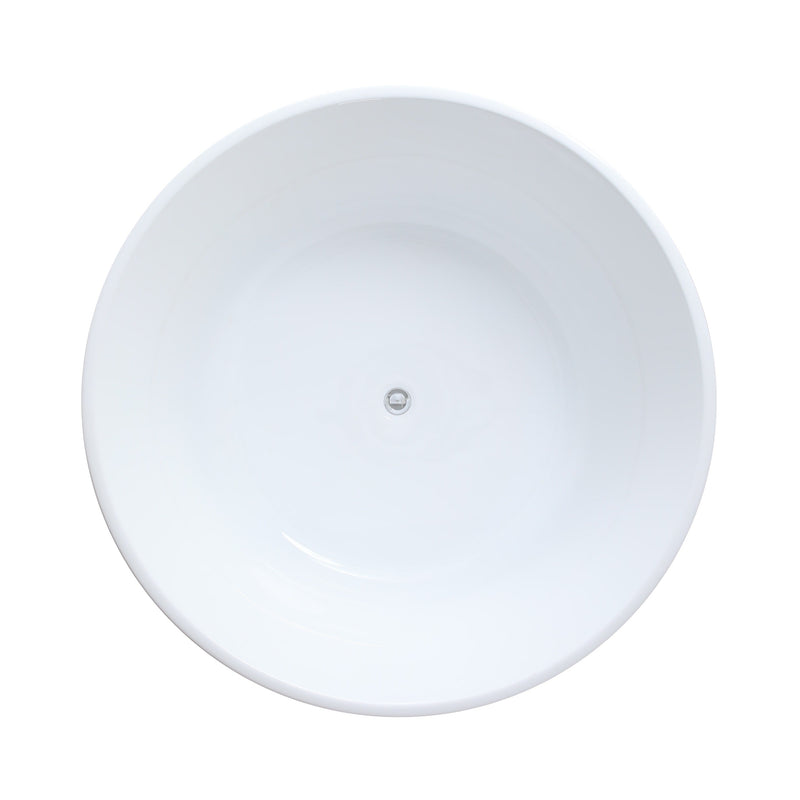 CETO COMO FREESTANDING BATHTUB MATTE WHITE OVERFLOW 1280MM